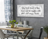 They Broke Bread - Canvas