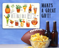 Tiki Tropical Drink Menu - Metal Sign