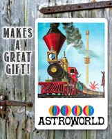 AstroWorld Park Train - Metal Sign