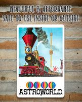 AstroWorld Park Train - Metal Sign