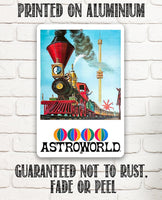 AstroWorld Park Train - Metal Sign