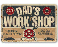 Dad's Work Shop - Metal Sign