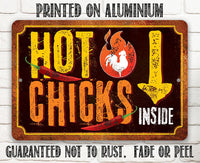 Hot Chicks - Metal Sign