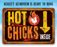 Hot Chicks - Metal Sign