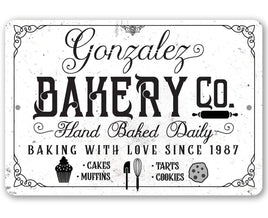 Personalized - Bakery Sign - Metal Sign
