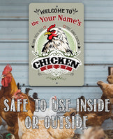 Personalized - Chicken Coop - Metal Sign