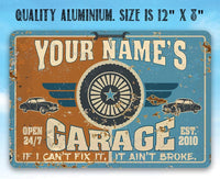 Personalized - Garage - Metal Sign