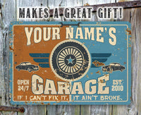 Personalized - Garage - Metal Sign