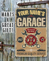 Personalized - Garage - Metal Sign