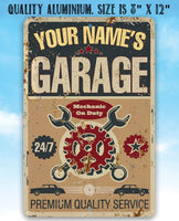 Personalized - Garage - Metal Sign