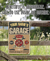Personalized - Garage - Metal Sign