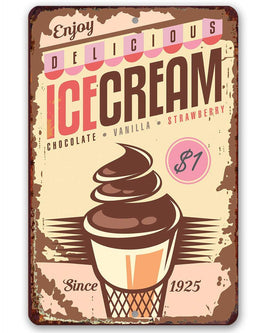 Personalized - Ice Cream - Metal Sign