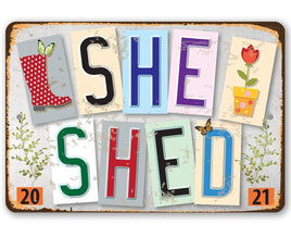 She Shed -Est. 2021- Metal Sign