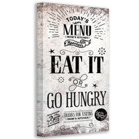 Today's Menu Vertical - Canvas