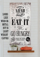 Today's Menu Vertical - Canvas