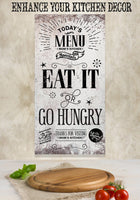 Today's Menu Vertical - Canvas