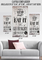 Today's Menu Vertical - Canvas
