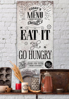 Today's Menu Vertical - Canvas