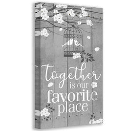Together Is Our Favorite Place - Canvas
