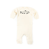 Hand Drawn Brook Trout - Baby Sleeper