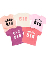 Varsity 'Sis' Sibling Tees - (Choose Your Role) - Child Tee
