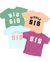 Varsity 'Sis' Sibling Tees - (Choose Your Role) - Child Tee