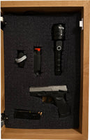 Hidden Gun Safe With Grim Reaper Design, Secure Concealed Gun Shelf by Bellewood Designs