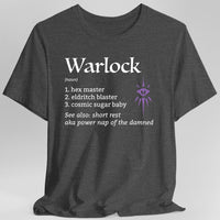 Warlock Class Definition D&D T-shirt