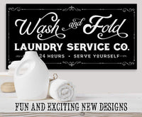 Wash and Fold Laundry - Canvas