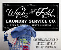 Wash and Fold Laundry - Canvas