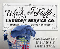 Wash & Fluff Laundry - Canvas