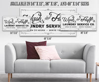 Wash & Fluff Laundry - Canvas