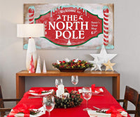 Welcome To The North Pole - Canvas