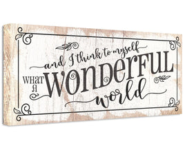 What a Wonderful World - Canvas