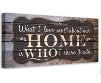 What I Love Most - Canvas