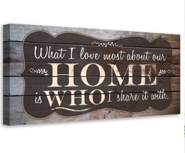 What I Love Most - Canvas