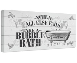 When All Else Fails Take A Bubble Bath - Canvas