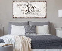 When I Saw You - Canvas