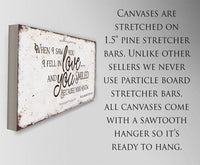 When I Saw You - Canvas