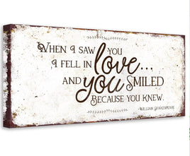 When I Saw You - Canvas