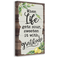 When Life Gets Sour - Canvas