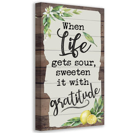 When Life Gets Sour - Canvas