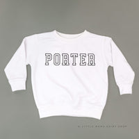 CUSTOM EMBROIDERED OUTLINE NAME - CHILD SWEATER