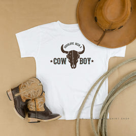 Should've Been a Cowboy - Distressed Design - Child Tee