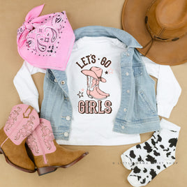 Let's Go Girls - (Cowgirl) - Child Long Sleeve Tee