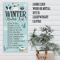 Winter Bucket List - Canvas