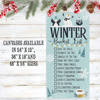Winter Bucket List - Canvas