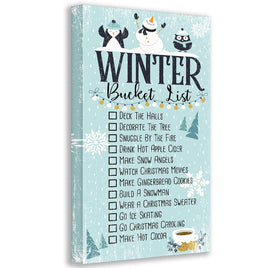 Winter Bucket List - Canvas