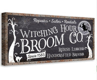 Witching Hour Broom - Canvas