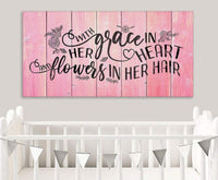 With Grace In Her Heart - Canvas